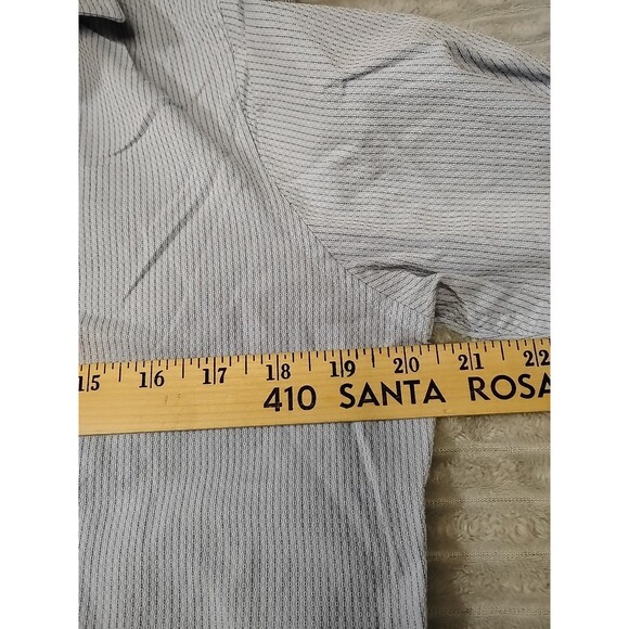 Marc Anthony Print Long Sleeve Button Front Shirt Small Blue Patterned Preppy - Picture 7 of 9